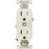 Leviton 15 Amp 125 V Commercial Grade Tamper Resistant Duplex Outlet/Receptacle, White (10-Pack) TCBR1-WMP