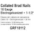 Grip-Rite 1-1/2 in. x 18-Gauge Electrogalvanized Steel Brad Nails 5000 per Box