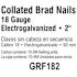 Grip-Rite 2 in. x 18-Gauge Electrogalvanized Brad Nails 5000 per Box