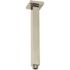 Westbrass 1/2 in. IPS x 9 in. Square Ceiling Mount Shower Arm & Flange, Polished Nickel