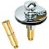 Watco Push Pull Bathtub Stopper with 3/8 in. to 5/16 in. Pin Adapter in Chrome Plated