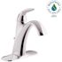 KOHLER Alteo Single Handle Single Hole Mid-Arc Water-Saving Bathroom Faucet in Polished Chrome