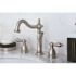 Kingston Brass Victorian 8 in. Widespread 2-Handle Bathroom Faucet in Brushed Nickel