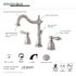 Kingston Brass Victorian 8 in. Widespread 2-Handle Bathroom Faucet in Brushed Nickel