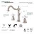 Kingston Brass Victorian 8 in. Widespread 2-Handle Bathroom Faucet in Brushed Nickel