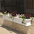 Mayne Yorkshire 84 in. x 12 in. Self Watering White Vinyl Window Box
