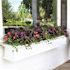 Mayne Yorkshire 84 in. x 12 in. Self Watering White Vinyl Window Box