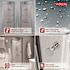 Delta Lyndall Knobs Pivot 1.5 in. Shower Door Handle in Nickel (1-Pair)