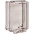 Safety Technology International 1-1/4 in. Clear Universal Stopper without Horn Housing and Surface Mount