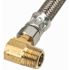 BrassCraft 1/2 in. FIP x 3/8 in. Compression x 48 in. Braided Polymer Dishwasher Supply Line with 3/8 in. Compression Elbow