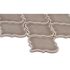 MSI Dove Gray Arabesque 11 in. x 15 in. Glossy Ceramic Mesh-Mounted Mosaic Wall Tile (11.7 sq. ft. / case)