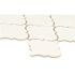 MSI Whisper White 11x15 in. Glossy Ceramic Arabesque Mosaic Tile with Classic Curved Pattern (11.7 sq. ft./Case)