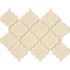 MSI Antique White Arabesque 11 in. x 15 in. Glossy Ceramic Mesh-Mounted Mosaic Floor and Wall Tile (11.7 sq. ft. /case)