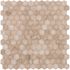 MSI Honeycomb 2 in. Hexagon 12 in. x 12 in. x 0.38 in. Tumbled Marble Mesh-Mounted Mosaic Tile (9.8 sq. ft./Case)