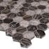 MSI Henley Hexagon 12 in. x 12 in. Polished Marble Mesh-Mounted Mosaic Floor and Wall Tile (9.8 sq. ft./case)