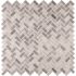 MSI Bergamo Herringbone 12 in. x 12 in. x 10 mm Polished Marble Mesh-Mounted Mosaic Tile (9.4 sq. ft. / case)