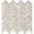 MSI White Quarry Chevron 12 in. x 14.75 in. Mixed Marble Floor and Wall Tile (10 sq. ft./Case)