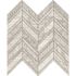 MSI White Quarry Chevron 12 in. x 14.75 in. Mixed Marble Floor and Wall Tile (10 sq. ft./Case)