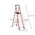 Werner 6 ft. Fiberglass Podium Step Ladder (12 ft. Reach Height) with 300 lbs. Load Capacity Type IA Duty Rating