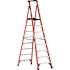 Werner 8 ft. Fiberglass Podium Step Ladder ( 14 ft. Reach Height) with 300 lbs. Load Capacity Type IA Duty Rating