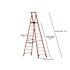 Werner 10 ft. Fiberglass Podium Step Ladder ( 16 ft. Reach Height) with 300 lbs. Load Capacity Type IA Duty Rating