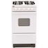 20 in. 2.42 cu. ft. Battery Spark Ignition Gas Range in White