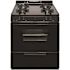 30 in. 3.91 cu. ft. Battery Spark Ignition Gas Range in Black