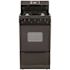 20 in. 2.42 cu. ft. Gas Range in Black