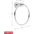 Delta Foundations 3-Piece Bath Hardware Set with 18 in. Towel Bar, Toilet Paper Holder, Towel Ring in Polished Chrome