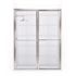 Newport 42 in. to 43.625 in. x 70 in. Framed Sliding Shower Door with Towel Bar in Chrome with Aquatex Glass