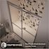 Newport 46 in. to 47.625 in. x 70 in. Framed Sliding Shower Door with Towel Bar in Chrome and Aquatex Glass
