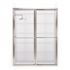 Newport 46 in. to 47.625 in. x 70 in. Framed Sliding Shower Door with Towel Bar in Chrome and Aquatex Glass
