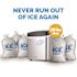NewAir Portable 50 lb. of Ice a Day Countertop Ice Maker BPA Free Parts with 3 Ice Sizes and Easy to Clean - Stainless Steel
