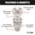 CURT 2-5/16" Trailer Hitch Tow Ball (1-1/4" x 2-3/4" Shank, 20,000 lbs., Chrome)