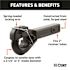 CURT Receiver-Mount Pintle Hook (2 in. Shank, 10,000 lbs., 2-1/2 in. Lunette Rings)