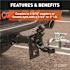 CURT 16,000 lbs. Trailer Hitch Ball Mount & Pintle Hook Combination with 2-5/16 in. Ball