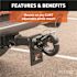 CURT 10,000 lbs. Pintle Hook Trailer Hitch (Fits 2-1/2 in. or 3 in. Lunette Eyes)