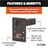CURT Adjustable Pintle Mount (2 in. Shank, 15,000 lbs., 7 in. High, 6 in. Long)