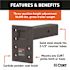CURT Adjustable Pintle Mount (2-1/2 in. Shank, 18,000 lbs., 7 in. High, 8 in. Long)