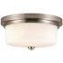 Design House Aubrey 2-Light Satin Nickel Ceiling Mount Light