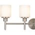 Design House Aubrey 4-Light Satin Nickel Vanity Light