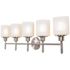 Design House Aubrey 5-Light Satin Nickel Vanity Light
