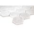 MSI Carrara White Hexagon 12 in. x 12 in. x 10 mm Polished Marble Mesh-Mounted Mosaic Floor and Wall Tile (10 sq. ft. /case)