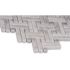 MSI Carrara White Basketweave 13 in. x 13 in. x 0.38 in. Polished Marble Mesh-Mounted Mosaic Tile (10.3 sq. ft./Case)