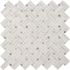 MSI Carrara White Basketweave 13 in. x 13 in. x 0.38 in. Polished Marble Mesh-Mounted Mosaic Tile (10.3 sq. ft./Case)