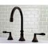 Kingston Brass French 2-Handle Deck-Mount Roman Tub Faucet in Oil Rubbed Bronze