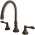 Kingston Brass French 2-Handle Deck-Mount Roman Tub Faucet in Oil Rubbed Bronze