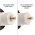 DANCO 2 in. Plastic Touch-Toe Bathtub Drain Stopper in Polished Brass