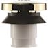 DANCO 2 in. Plastic Touch-Toe Bathtub Drain Stopper in Polished Brass