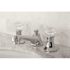 Kingston Brass Crystal 8 in. Widespread 2-Handle Mid-Arc Bathroom Faucet in Polished Chrome
